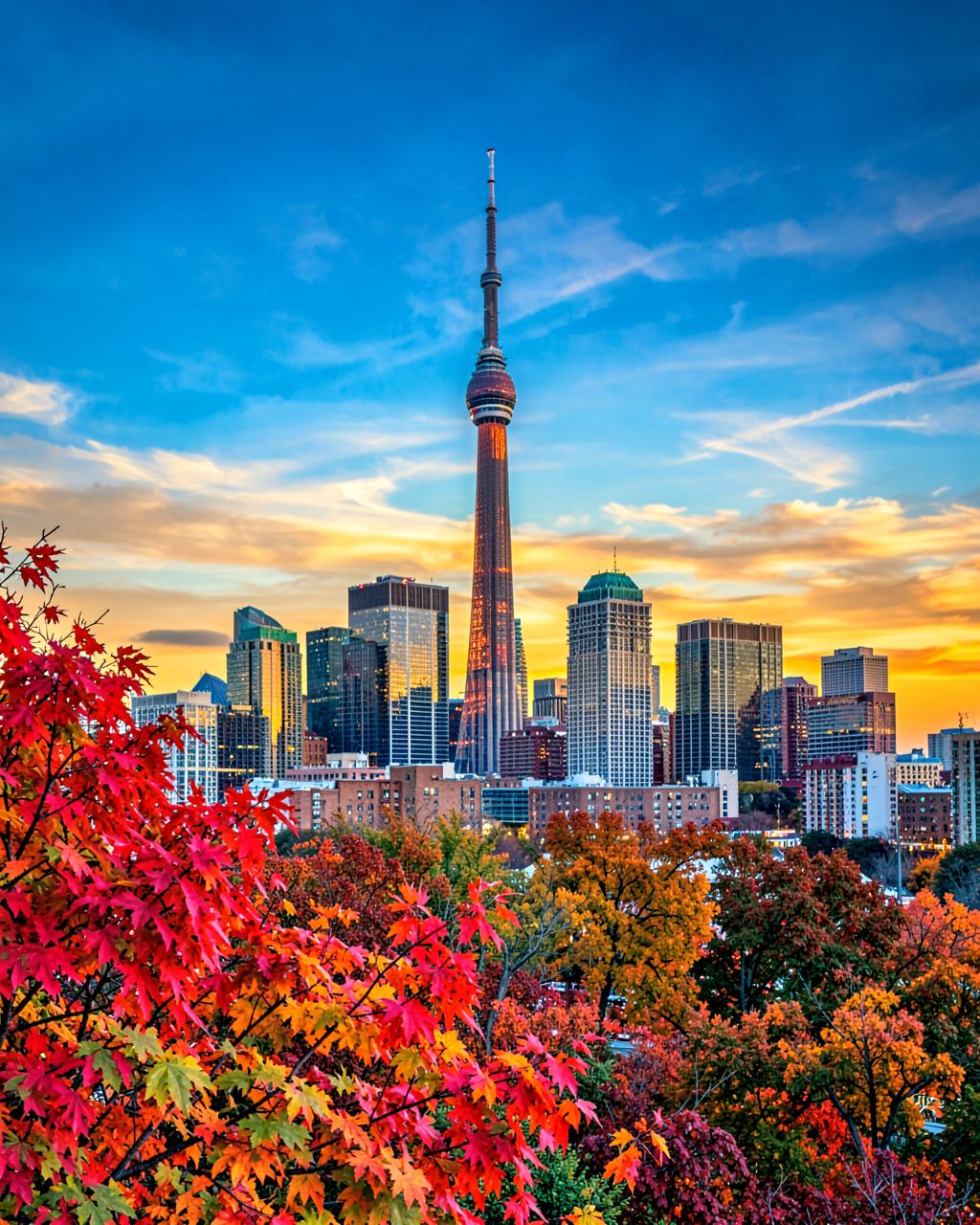 Canada study visa consultant Gujranwala — Toronto skyline with CN Tower