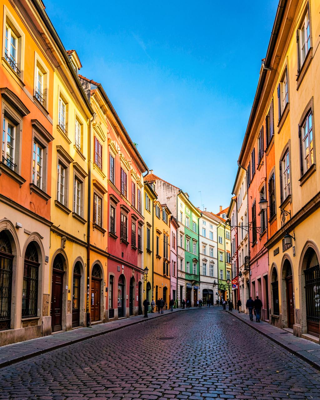 Europe study visa consultant Gujranwala — colourful historic European university street